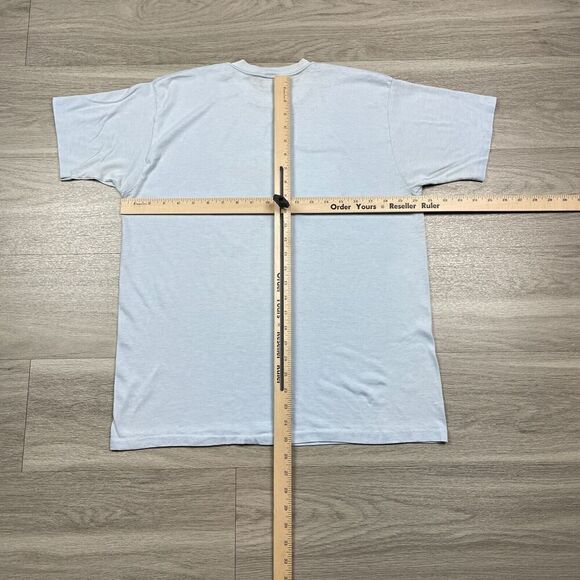 Vintage Shirt Mens Large Blue Hershey Chocolate Promo 80s Single Stitch - Picture 13 of 16